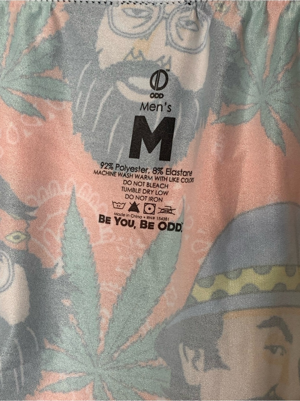 ODD Mens Boxer Briefs Cheech & Chong Size M NWOT Novelty Graphic Streetwear - Picture 7 of 7